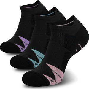 Muezna Unisex 3pk CoolMAX Wicking Ankle Socks